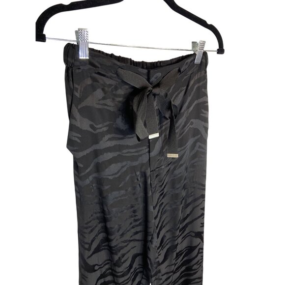 Zadig & Voltaire Pop Jacquard Tigre Silk Pants Black-sz 34 (US XS) - Picture 8 of 15
